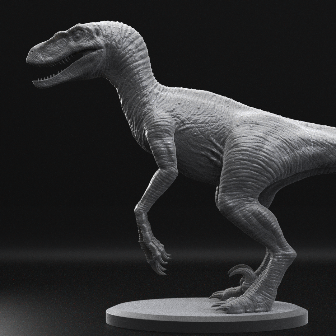 Velociraptor Studio Maquette Model Kit - Jurassic Park 3